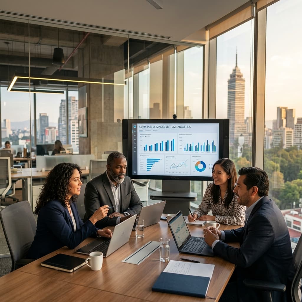 Equipo de consultores de 3P-SI Servicios Inteligentes colaborando en proyectos de transformación digital y arquitectura empresarial